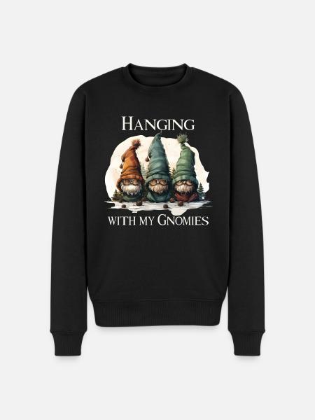 Traîner avec mes gnomies - Pull Premium bio Homme - noir