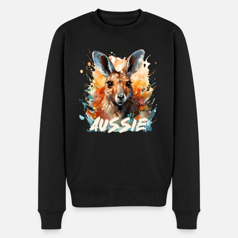 Aussie - Pull Premium bio Homme - noir