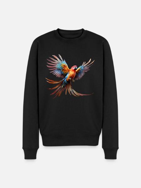 Perroquet volant - Pull Premium bio Homme - noir