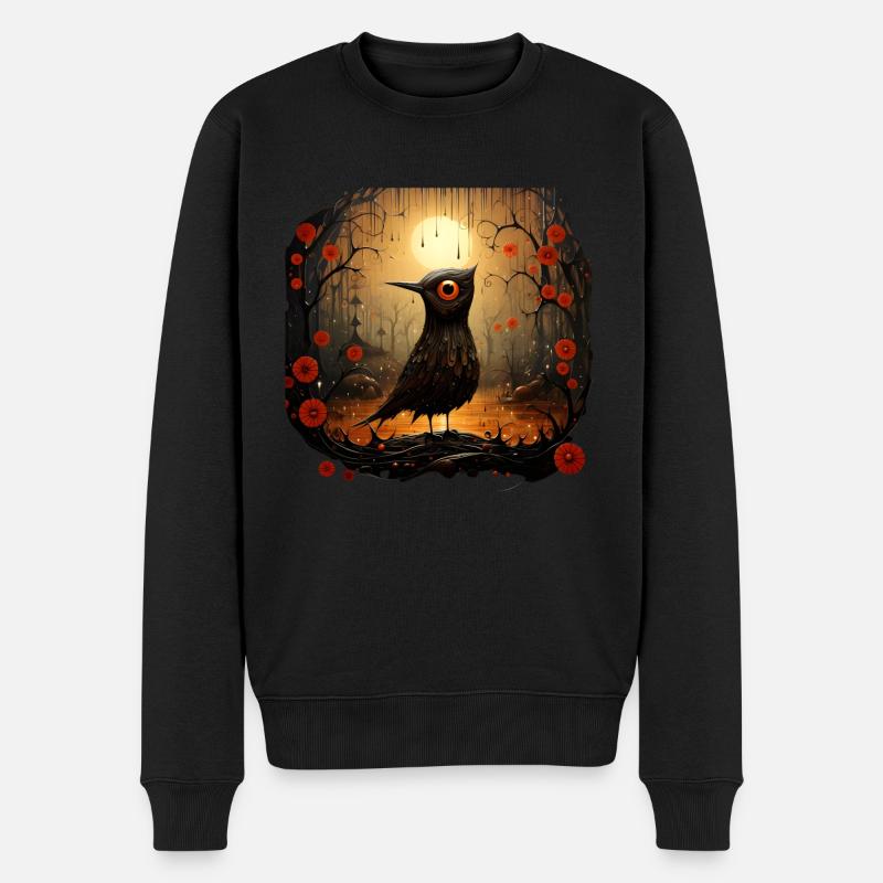 Birdy - Männer Premium Bio Pullover - Schwarz