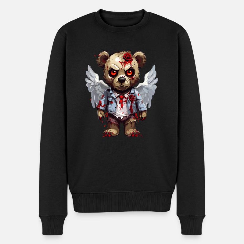 Peluche effrayante - Pull Premium bio Homme - noir