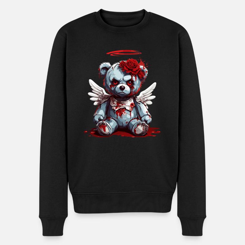 Bloddy Teddy - Männer Premium Bio Pullover - Schwarz
