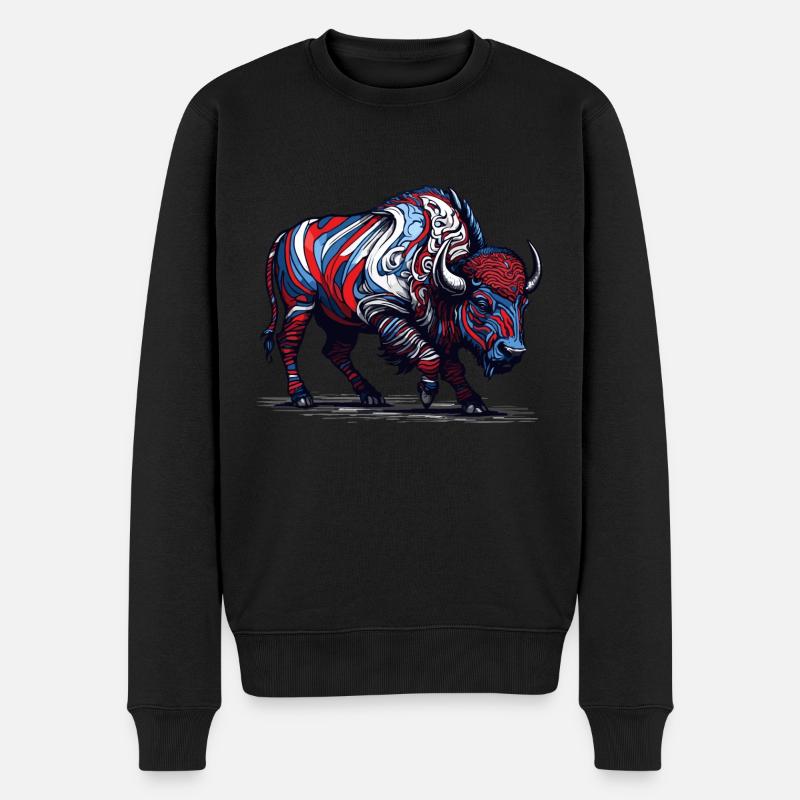 Couleur Buffalo - Pull Premium bio Homme - noir