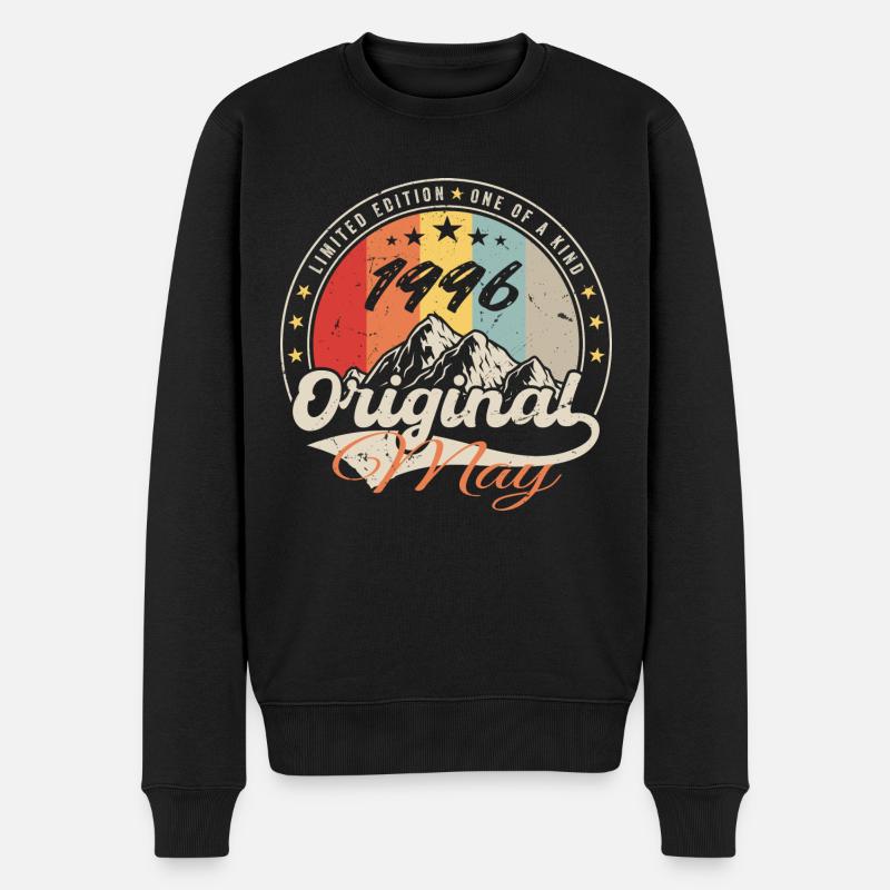 Mai 1996 | Jahrgang 1996 Jubiläum | Mai 1996 - Männer Premium Bio Pullover - Schwarz
