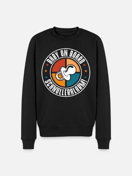 Baby on Board - Men's Premium Organic Jumper - black