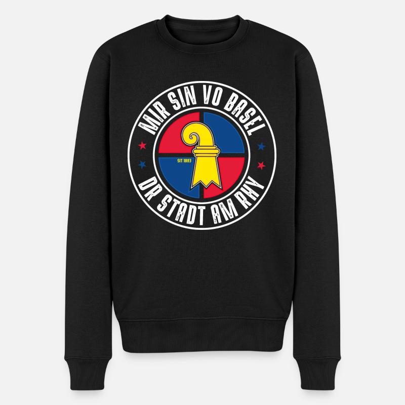 BÂLE - Pull Premium bio Homme - noir