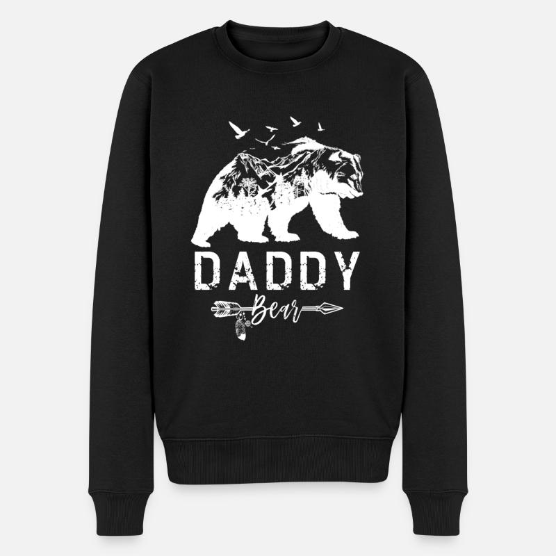 Papa Ours - Pull Premium bio Homme - noir