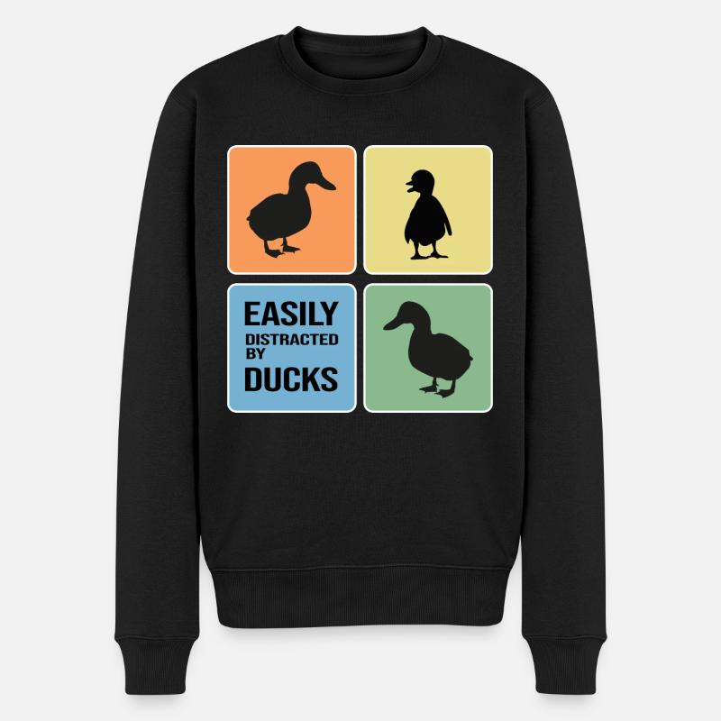 Collection canard Amants canard Erpel - Pull Premium bio Homme - noir