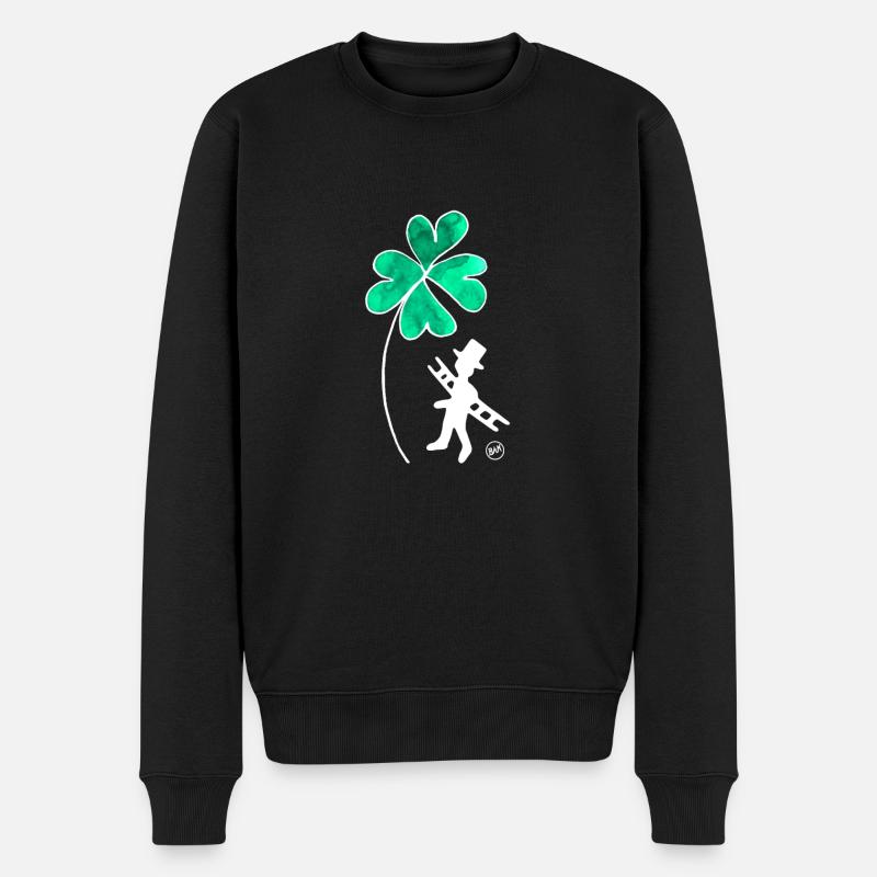 *BAM* be_lucky - Pull Premium bio Homme - noir