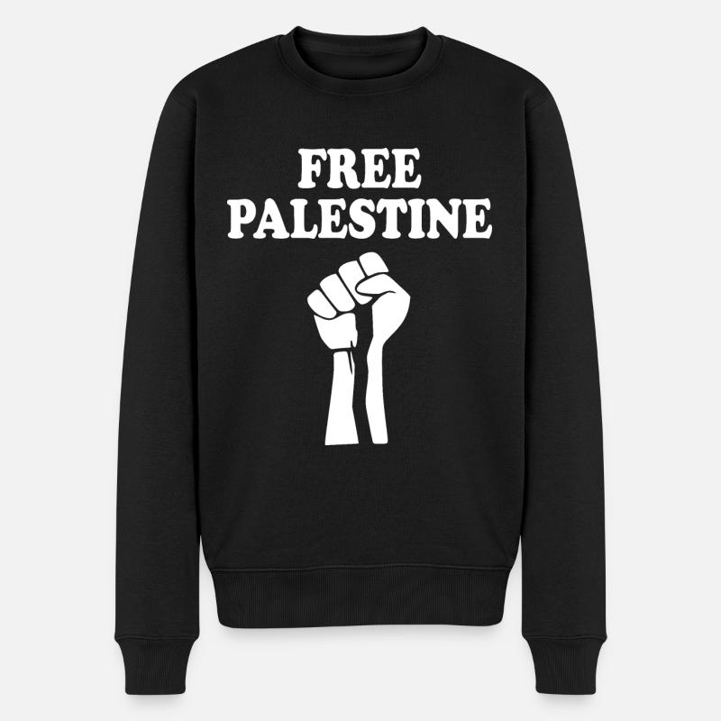 Free palestine - Pull Premium bio Homme - noir