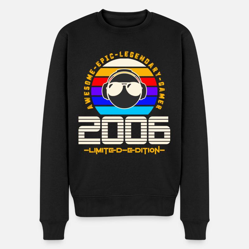 2006 - Männer Premium Bio Pullover - Schwarz