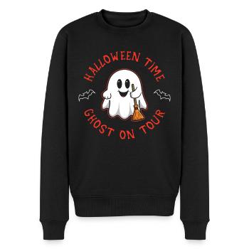Halloween Time - Männer Premium Bio Pullover - Schwarz - Vorne - Nico (187cm)
