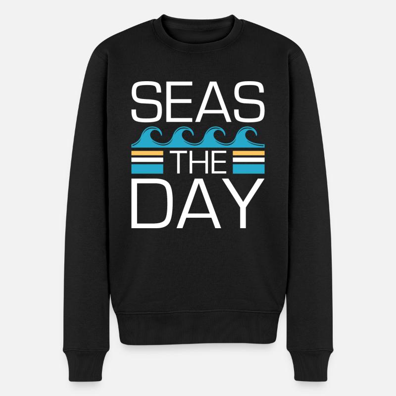 Mers Le Jour - Pull Premium bio Homme - noir