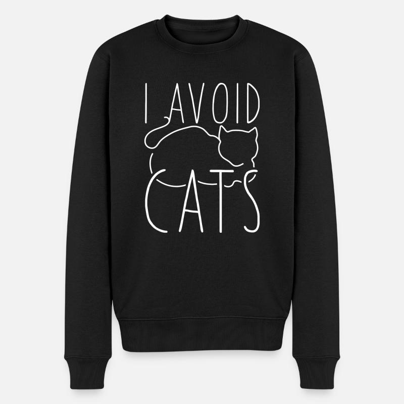 J’évite les chats - Pull Premium bio Homme - noir