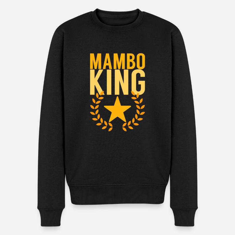 Mambo King yellow - DanceShirts - Männer Premium Bio Pullover - Schwarz