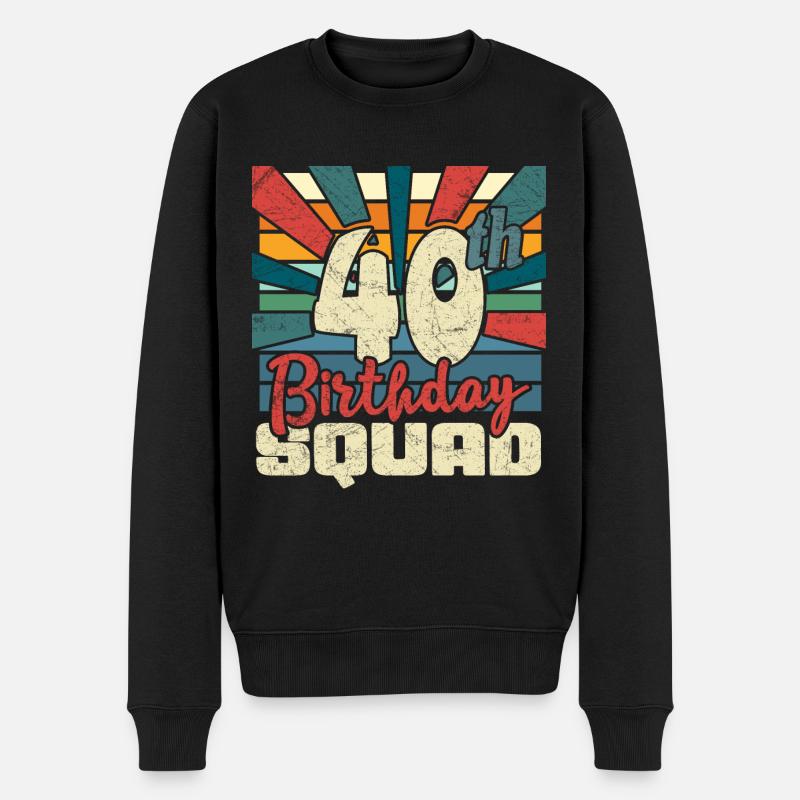 40e anniversaire - Pull Premium bio Homme - noir