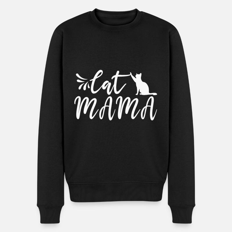 Maman chat - Pull Premium bio Homme - noir