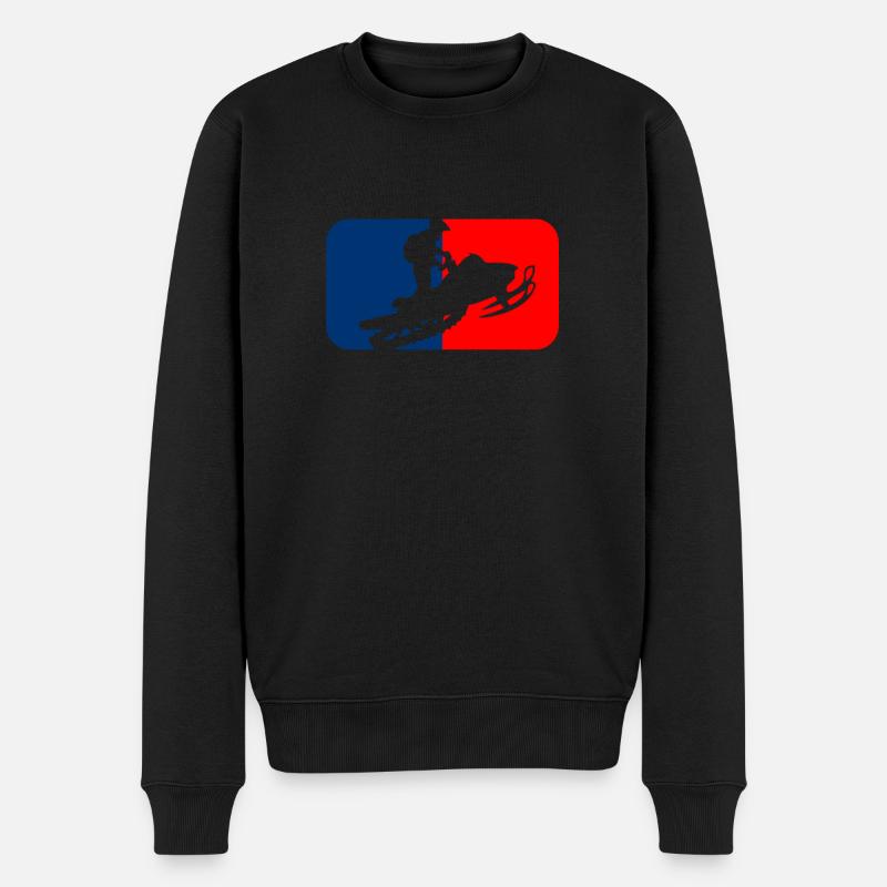Schneemobil - Schneemobil - Schneemobil - Männer Premium Bio Pullover - Schwarz