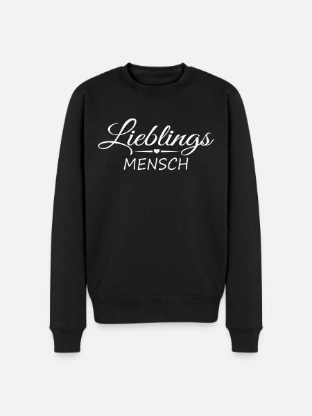 Lieblings Mensch - Männer Premium Bio Pullover - Schwarz