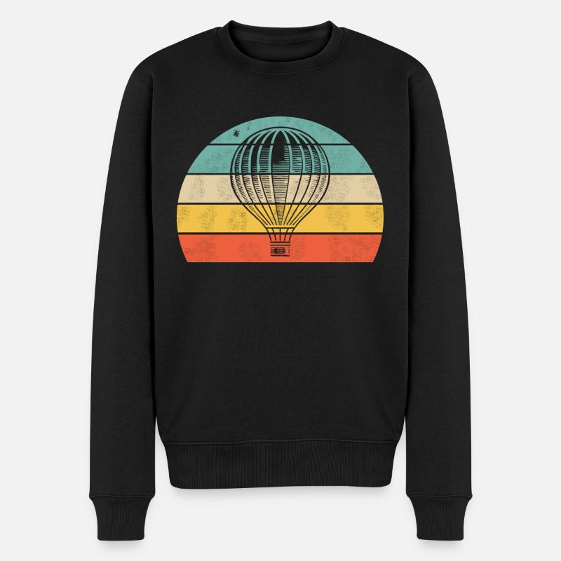 Liberté en montgolfière - Pull Premium bio Homme - noir