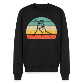 Hockey Players - Men's Premium Organic Jumper - black - Front - Nico (187cm)