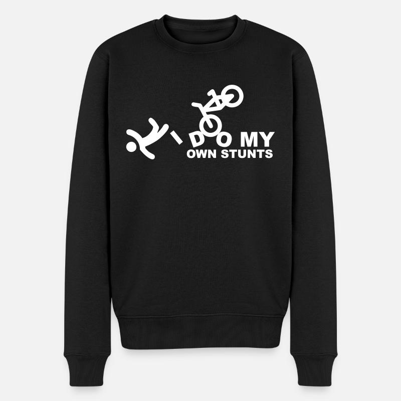 Je fais mes propres cascades (D00112) - Pull Premium bio Homme - noir