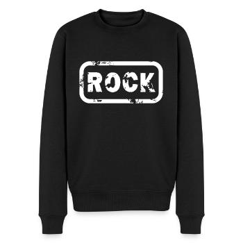 Rock - Männer Premium Bio Pullover - Schwarz - Vorne - Nico (187cm)