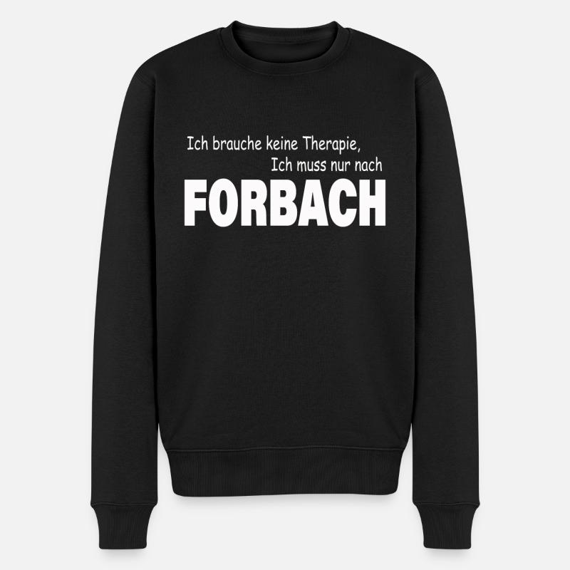 Therapie FORBACH - Männer Premium Bio Pullover - Schwarz