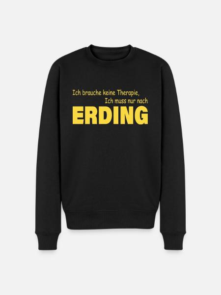 Therapie ERDING - Männer Premium Bio Pullover - Schwarz