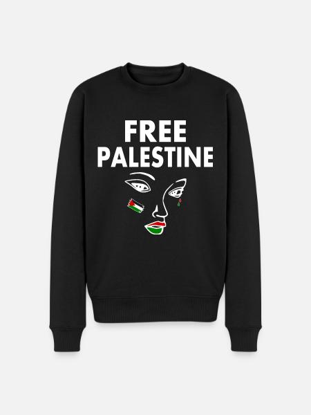 Free palestine - Men's Premium Organic Jumper - black