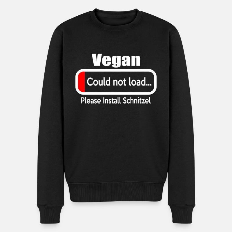Vegan Error - Männer Premium Bio Pullover - Schwarz
