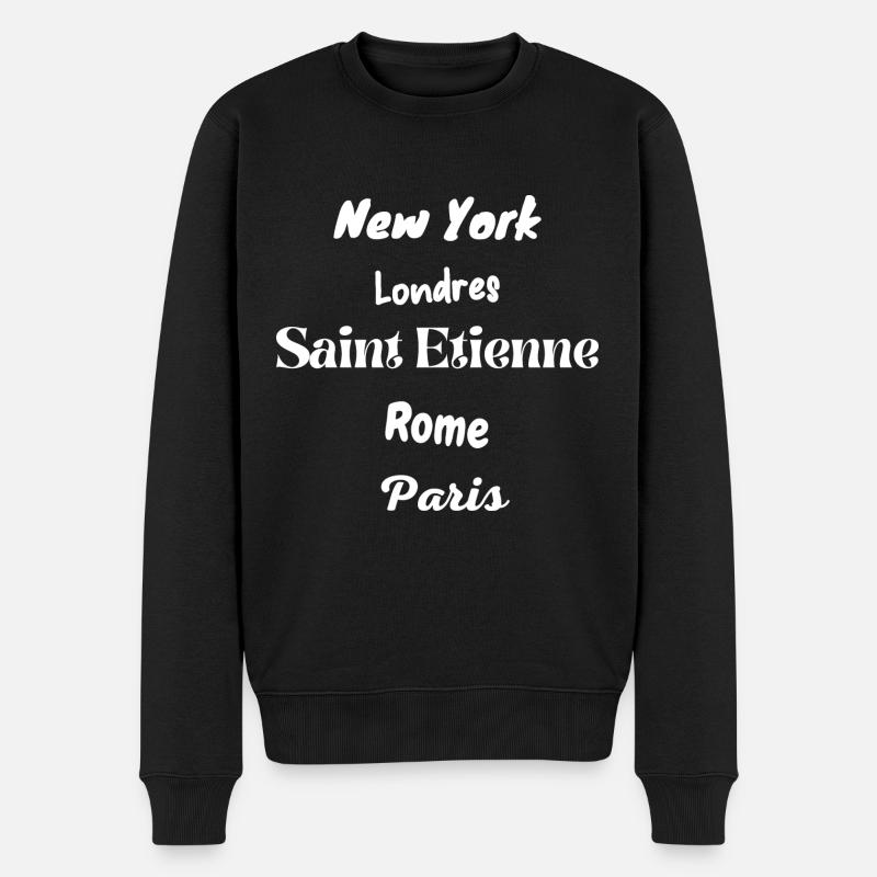 Saint Etienne - Pull Premium bio Homme - noir