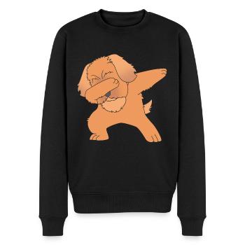 Pekinese Hund - Männer Premium Bio Pullover - Schwarz - Vorne - Nico (187cm)