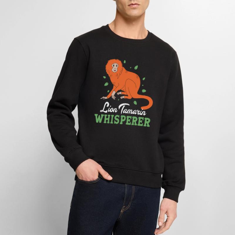Tamarin Monkey Monkey Monkey Monkey Face Men's Premium Organic Jumper