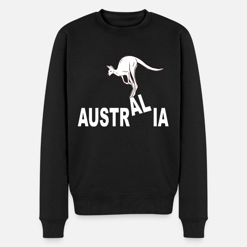 AUSTRALIE KANGAROO - Pull Premium bio Homme - noir