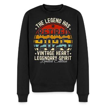 Legend has retired 2025 VINTAGE RETIRED 2025 - Pull Premium bio Homme - noir - Devant - Nico (187cm)