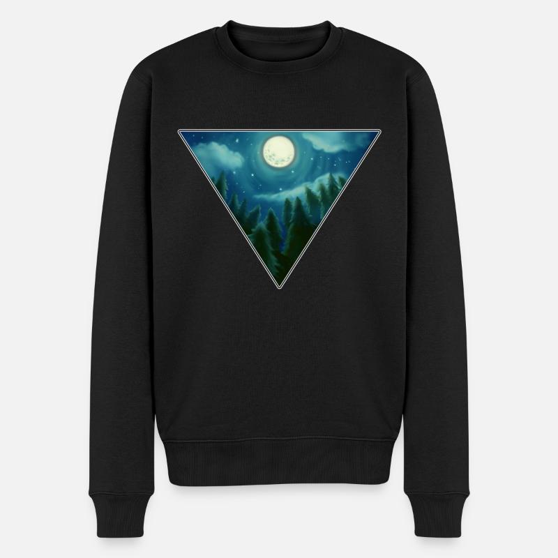pleine lune - Pull Premium bio Homme - noir