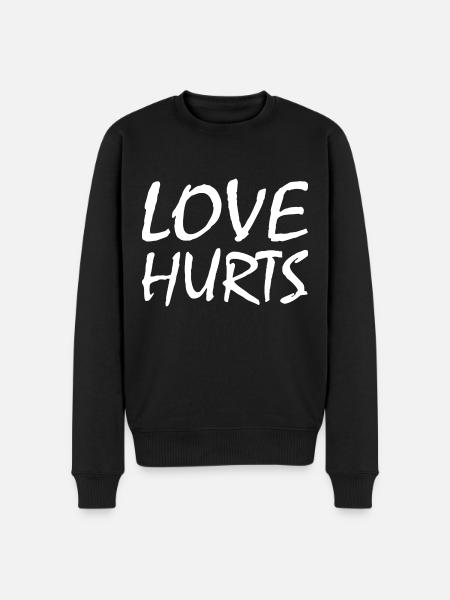 Love hurts - Men's Premium Organic Jumper - black