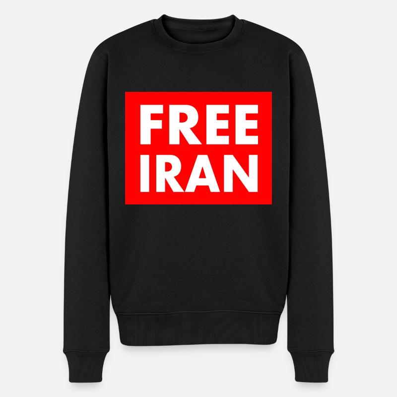 Free iran - Pull Premium bio Homme - noir