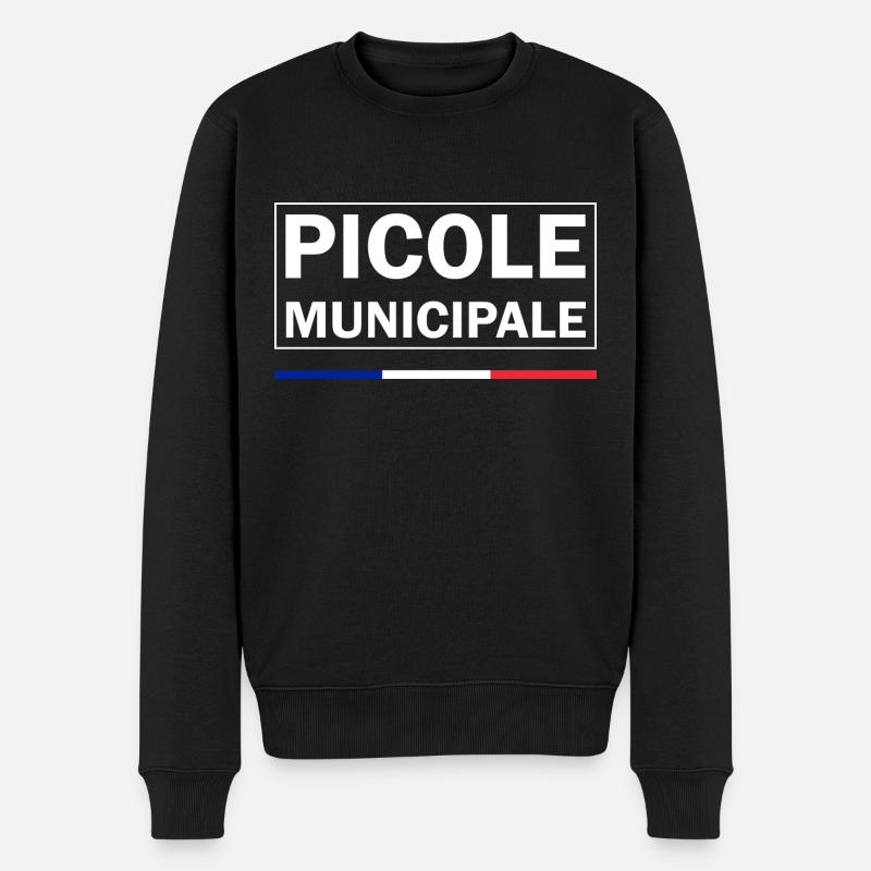 Picole Municipale - Pull Premium bio Homme - noir