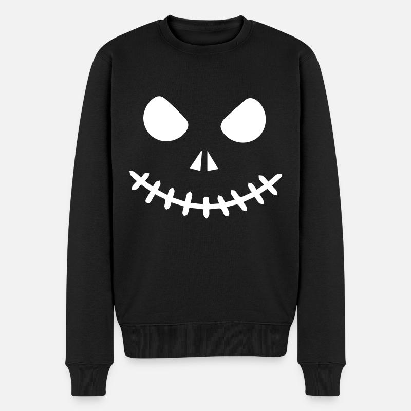Halloween - Männer Premium Bio Pullover - Schwarz