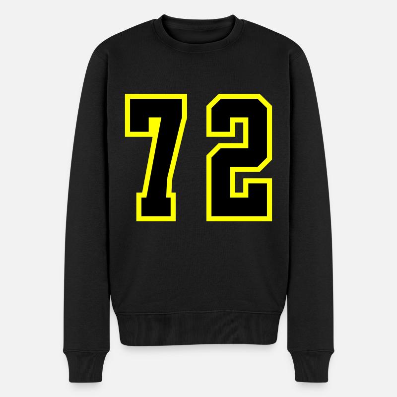 Maillot à numéros 72 - Pull Premium bio Homme - noir