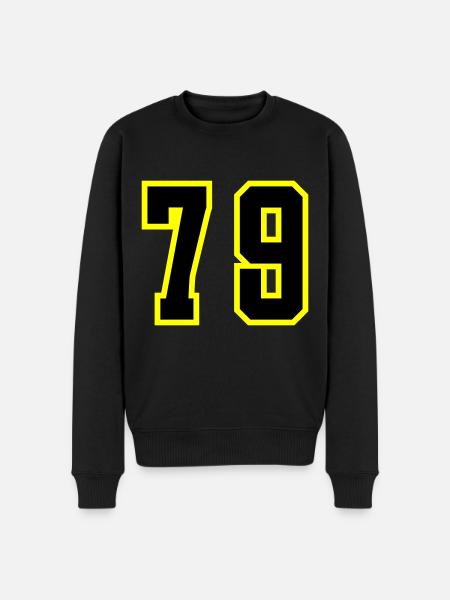 79 Number Leotard - Men's Premium Organic Jumper - black