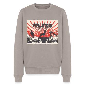 Malinois Working Dogs IGP Motif Shirt - Men's Premium Organic Jumper - taupe - Front - Nico (187cm)