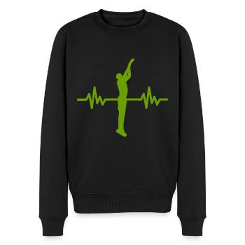 Haertbeat Basketball - USA - Team Sports - Hoops - Men's Premium Organic Jumper - black - Front - Nico (187cm)