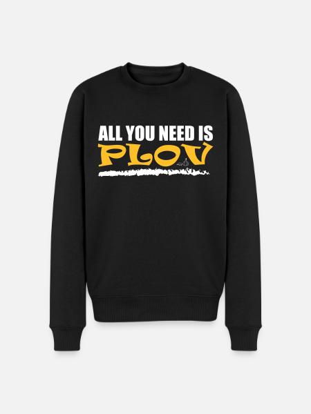 All you need is Plov - Men's Premium Organic Jumper - black