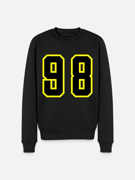 98 Number Leotard - Men's Premium Organic Jumper - black