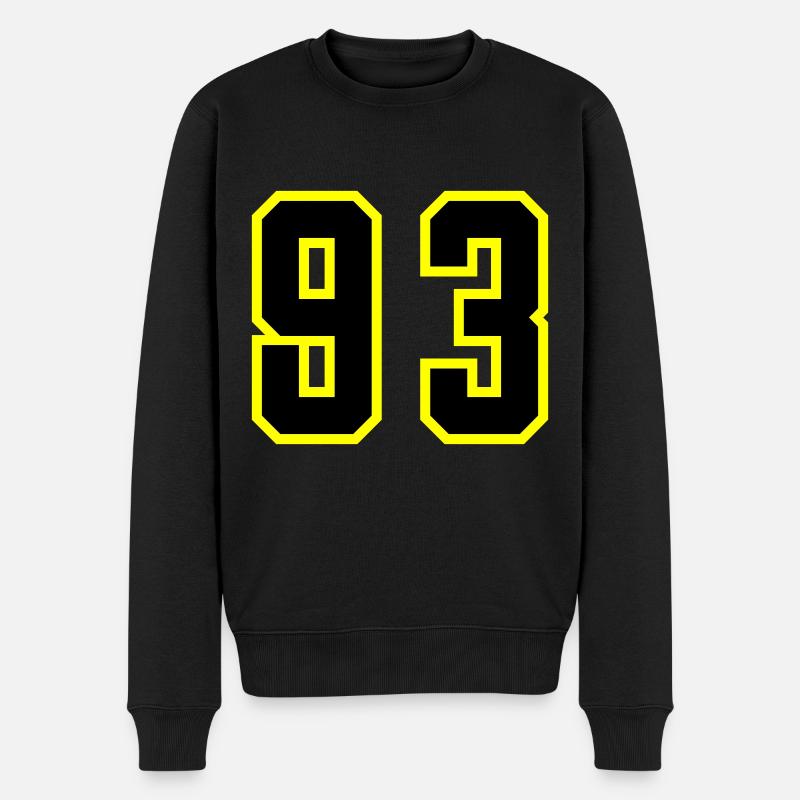Maillot numéro 93 - Pull Premium bio Homme - noir
