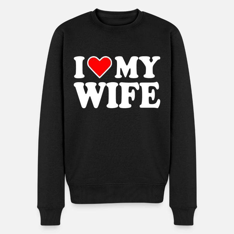 I love my wife - Pull Premium bio Homme - noir