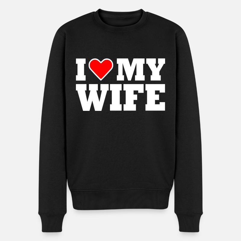 I love my wife - Pull Premium bio Homme - noir